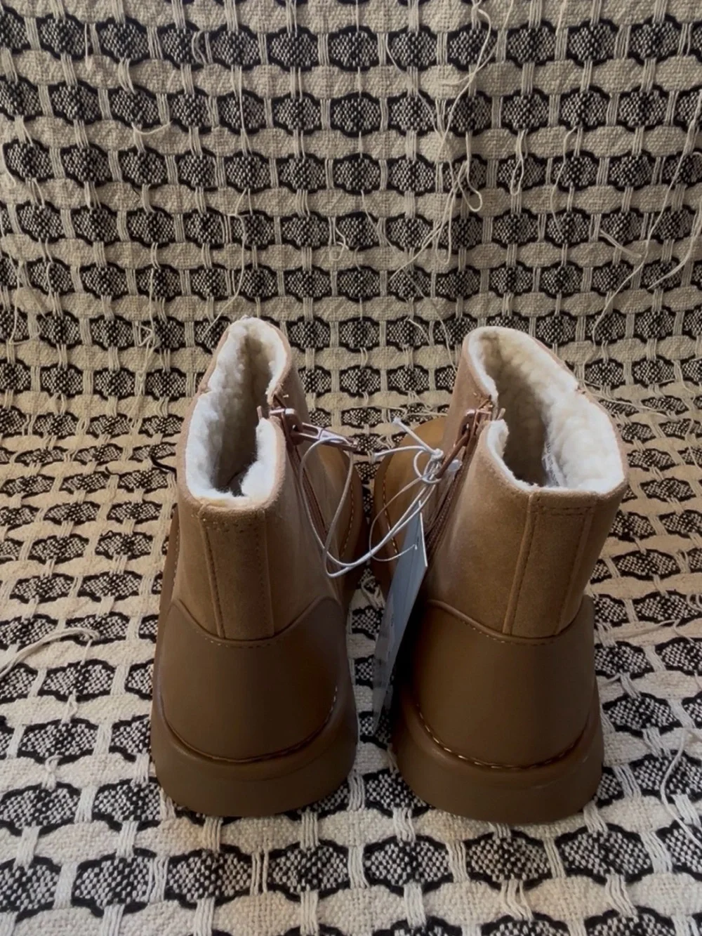Cat & Jack Kids Tan Faux-Suede Ankle Boots